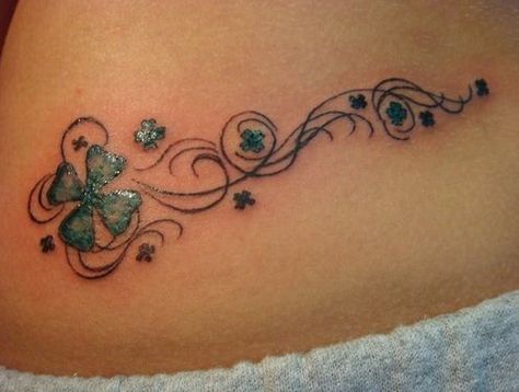 Celtic Butterfly Tattoos, Irish Tattoo Ideas Female, Clover Vine Tattoo, Irish Flower Tattoo, Jewerly Tattoo, Irish Tattoo, Ireland Tattoo, 2024 Tattoo, Secret Tattoo