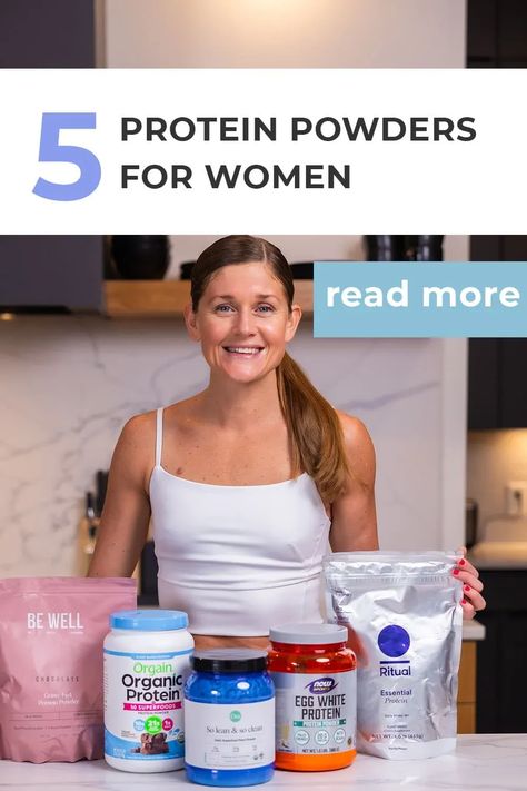 With the number of protein powders available, I know how hard it can be to find a protein powder that provides well-rounded nutritional benefits (and tastes good!). As someone who regularly strength trains, prioritizing protein is a must. These are my favorite, clean ingredient protein powders that taste good and help maximize workout results. Protein Drinks For Women, Clean Protein Powder, Best Protein Powder For Women, Whey Protien, Protein Powder For Women, Nourish Move Love, Egg White Protein, Clean Snacks, Clean Protein