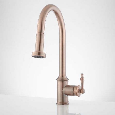 Copper Kitchen Faucets, Kitchen Faucet Design, Traditional Faucet, Single Hole Kitchen Faucet, Copper Faucet, Faucet Design, Single Handle Kitchen Faucet, Single Hole Faucet, Kitchen Hardware