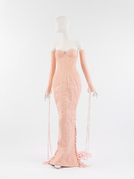 Jean Paul Gaultier | Evening ensemble | French | The Met Jean Paul Gaultier Corset Dress, Victorian Nightwear, Corset Art, Men In Skirts, Jean Paul Gaultier Dress, 90s Runway Fashion, Image Editor, Paul Gaultier, Looks Vintage