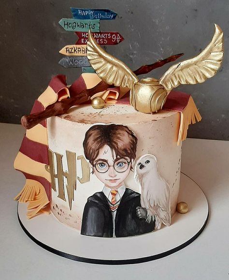 Harry Potter Birthday Cake Ideas, Tort Harry Potter, Harry Potter Theme Cake, Gateau Harry Potter, Harry Potter Desserts, Harry Potter Cakes, Harry Potter Nails, Harry Potter Theme Birthday, Cumpleaños Harry Potter