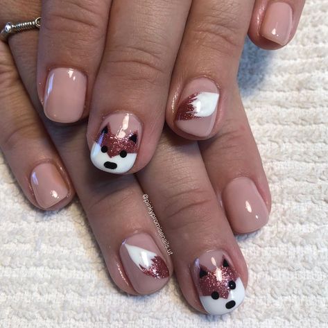 Fox Nails Designs, Fox Nail Art, Shower Nails, Baby Shower Nails, Fox Nails, Easy Nail Art, Girly Girl, The Cutest, Ongles