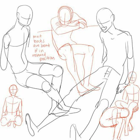 How To Draw People, Sitting Pose Reference, Draw People, Body Reference Drawing, Poses References, Anime Drawings Tutorials, Anatomy Art, Art Poses, Anime Poses Reference