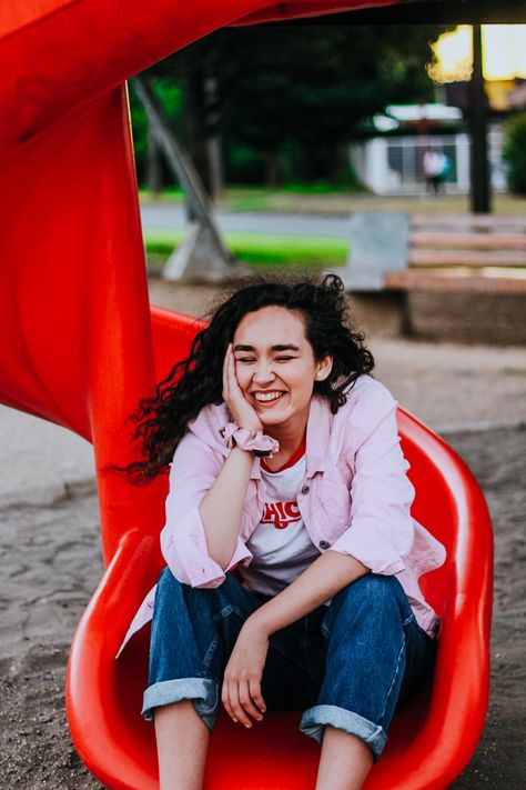 Photoshoot At Playground, Playful Photoshoot Ideas, Playground Senior Pictures, Playground Photoshoot Aesthetic, Playground Photoshoot Ideas, Park Photoshoot Ideas, Playground Photo Shoot, Playground Photoshoot, Streeet Style