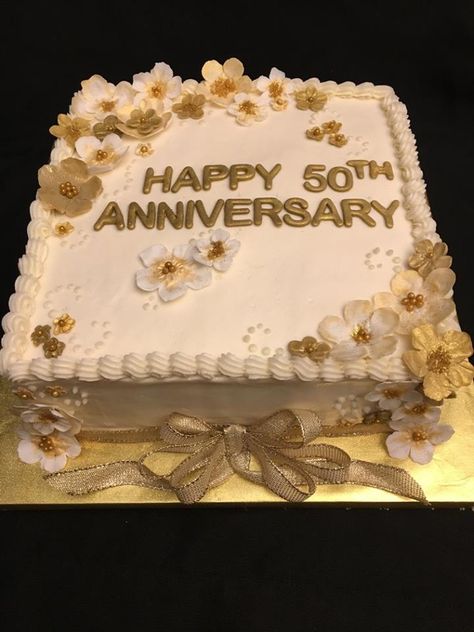 GimmeSomeSugar bakery Pittsfield MA 50th Anniversary Sheet Cakes, Golden Wedding Cake, 50th Wedding Anniversary Cakes, Slab Cake, 50th Anniversary Cakes, 50 Anniversary, Wedding Anniversary Cakes, Sheet Cakes, Party Deco