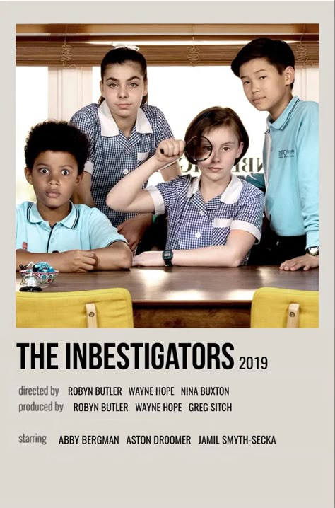 The Inbestagaters, The Investigators, The Inbestigators, Oppenheimer Polaroid Poster, Anna Cooke Investigators, Superstore Polaroid Poster, Shows Polaroid Poster, Ghostbusters Polaroid Poster, Netflix Kids