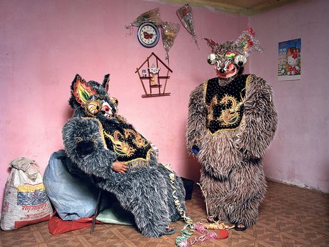 Charles Freger, Tableaux Vivants, Witch Doctor, Animal Costumes, Juxtapoz Magazine, Spiritual Healer, Bolivia, Verona, Realism