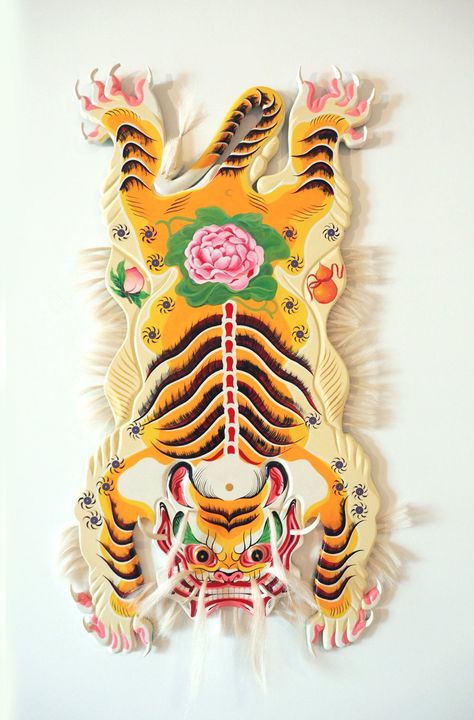 Tiger Rug, Tiger Art, Traditional Paintings, Horse Hair, Art Plastique, Asian Art, Traditional Art, Kitsch, Art Inspo