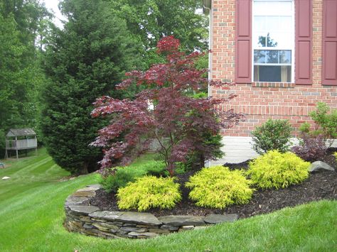 High Front Porch Landscaping, Ranch Front Yard Landscaping, Walkway Landscaping, Small Front Yard Landscaping, Front Garden Landscape, Front Yard Garden Design, House Landscaping, Easy Landscaping, Lawn And Landscape