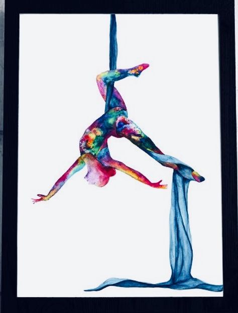 😇😇😇 Yoga Zone, Yoga Painting, Yoga Cartoon, Aerial Silks, Aerial Yoga, Watercolor Painting, Printable Art, Digital Download, Yoga