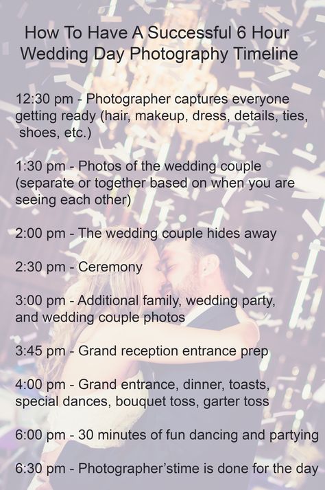 This is a 6 hour wedding photography timeline for having a successful Dayton or Cincinnati wedding Wedding Day Photography Timeline, 6 Hour Wedding Timeline, 2pm Wedding Day Timeline, 6 Hour Wedding Photographer Timeline, Wedding Day Timeline 2pm Ceremony, Wedding Photography Timeline, Timeline Sample, Day Planning, Photo Timeline