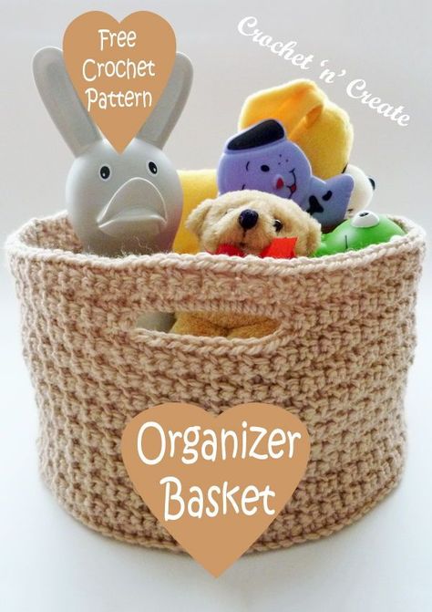 Basket Crochet Pattern, Crochet Organizer, Mandala Yarn, Crochet Storage Baskets, Basket Crochet, Crochet Storage, All Free Crochet, Toy Basket, Crochet Basket Pattern