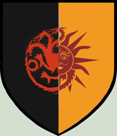 Fantasy Heraldry, Elia Martell, Vernon Roche, Targaryen Sigil, House Martell, Rhaenys Targaryen, Aegon Targaryen, Daenerys Stormborn, The Winds Of Winter