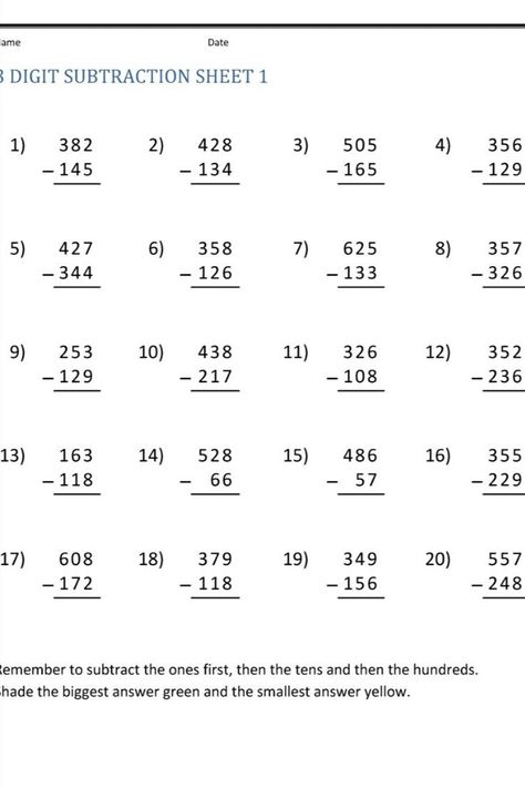 Subtraction With Borrowing Worksheets Subtraction With Borrowing, Class 3 Maths, Math Worksheets For Kids, Study Hall, 4th Grade Math Worksheets, Math Subtraction, Hall Ideas, Multiplication Worksheets, Subtraction Worksheets