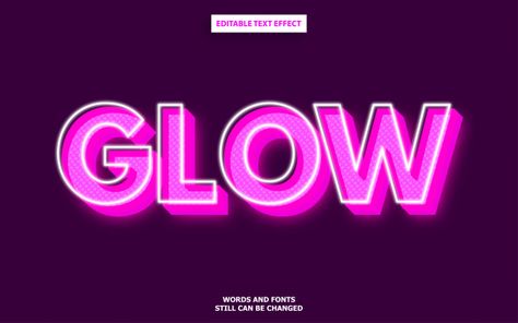 Glow font effect Premium Vector | Free Vector #Freepik #freevector #design #character #comic #retro Glow Logo Design, Brand Layout, Nft Logo, Glow Logo, Neon Typography, Character Comic, Modern Fonts Free, Glow In Dark Party, Font Effect