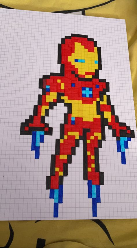 Funny Easy Drawings, Art Spiderman, Square Drawing, Easy Disney Drawings, Modele Pixel Art, Lion Drawing, Graph Paper Drawings, Easy Pixel Art, Cool Pixel Art