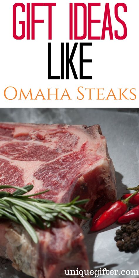 Gift Ideas for people who like Omaha Steaks | Foodie Gift Ideas | Fun gifts for people who like to grill | Grilling Gifts | Father Day Gift Ideas | Mother's Day Gift Ideas | Summer BBQ Inspiration | Steak Lover Gifts | Meat Lover Presents Dinner Gift Basket Ideas, Steak Gift Basket, Steak Lover Gifts, Grill Gift Basket, Dinner Gift Basket, Steak Package, Bbq Inspiration, Steak Gift, Meat Gifts