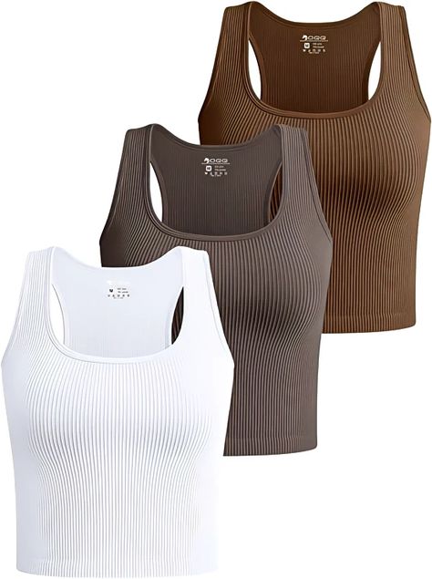 3 pack of neutral tank tops - $32.99 4 color pack options great reviews high quality materials Neutral Tank Tops, Tank Tops Amazon, Amazon Tank Top, Neutral Shirts, Neutral Shirt, Wardrobe Change, Neutral T Shirts, Clothes Wishlist, Wardrobe Color