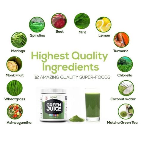 Green Juice Powder, Organifi Green Juice, Superfood Drinks, Super Greens Powder, Drink Juice, Healthy Fruits And Vegetables, Superfood Powder, Juice Recipes, Green Powder