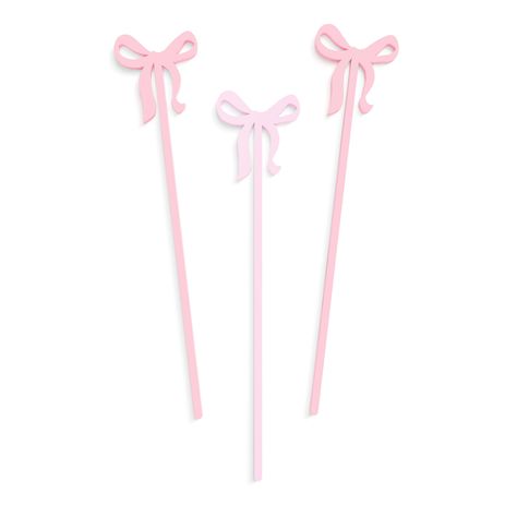 PRICES MAY VARY. Each of the 12 stirrers in the set is adorned with a delicate bow, exuding a playful yet sophisticated charm perfect for any occasion. The mix of six bubblegum pink and six light pink bows creates a visually appealing contrast that will brighten up your drinks and enchant your guests. Crafted from high-quality acrylic, these stirrers are both durable and reusable. The sturdy material ensures that the stirrers can handle any type of drink, from thick smoothies to fizzy cocktails, Pink Gold Party, Acrylic Drink Stirrers, Bow Party, Ballet Birthday, Bow Baby Shower, Cocktail Sticks, Drink Stirrers, Gold Party, Coquette Bow