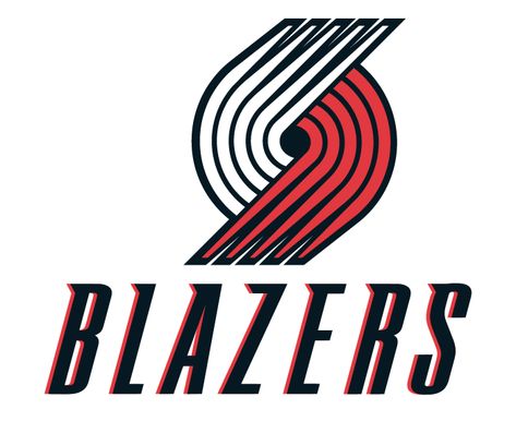 Portland Trail Blazers Primary Logo (2002/03) - 10 red and white lines over script Sports Signs, Nba Logo, Portland Trail Blazers, Logo Redesign, Portland Trailblazers, Travel Logo, Trail Blazers, Nba Teams, Sports Blazer