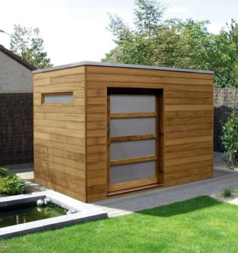 Top 60 Best Backyard Shed Ideas - Outdoor Storage Spaces Modern Garden Shed, Contemporary Sheds, Posh Sheds, Carport Modern, Wood Shed Plans, Modern Shed, Storage Shed Plans, Diy Shed Plans, Shed Plan