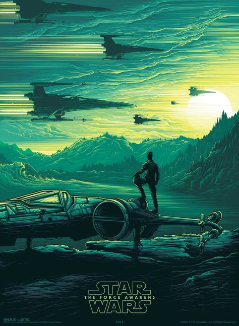 This has lots of great special effects captivating the audience straight away with so much happening. And brilliant acting and some excellent camera angles. Force Awakens Poster, Popular Disney Movies, Dan Mumford, Sf Wallpaper, Star Wars Vii, Star Wars 7, Scroll Painting, Episode Vii, Poe Dameron