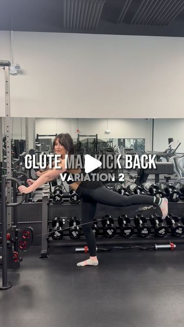 Melodie Hall | Health & Fitness Coach on Instagram: "Glute Max Kickbacks🍑 

This is the second variation I prefer for this exercise. 

The key with glute kickbacks is to not use a ton of momentum, or go heavier than you can control, so you don’t lose tension off your glutes. 

Your glutes will grow if you focus on form & execution over weight amount. 🤝 

#glutes #glutegrowth #workout #gym #fitness #buildmuscle" Grow Your Glutes Gym, Kickbacks Exercise, Glute Training, Circuit Workouts, 200k Views, Over Weight, Glute Kickbacks, Leg And Glute Workout, Circuit Workout