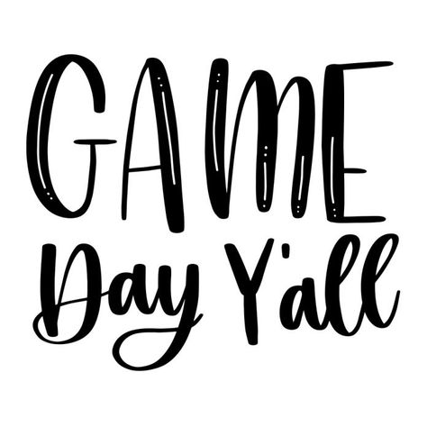 Game Day Svg, Hand Lettered, Sports Shirts, Game Day, Vinyl, Sports