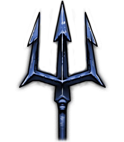 The trident represents Poseidon because it is blue like the color of the sea and it was his weapon Pitchfork Tattoo, Trident Drawing, Poseidon Symbol, Trident Tattoo, Poseidon Trident, Greek God Tattoo, Poseidon Tattoo, Small Wave Tattoo, Ancient Tattoo