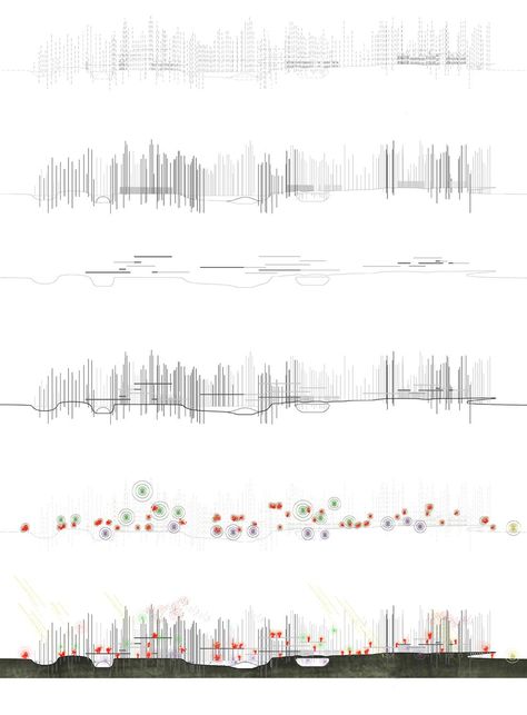 Sound Map, Urban Analysis, Architecture Mapping, Architecture Concept Diagram, Concept Diagram, Architecture Graphics, Architectural Drawing, Diagram Architecture, Landscape Drawings