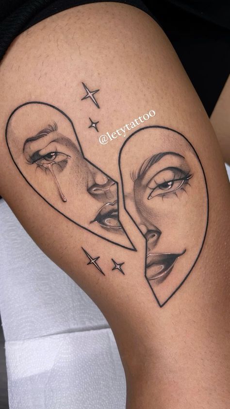 Cool Simplistic Tattoos, Crying Heart, Sparkle Tattoo, Self Love Tattoo, Tatuaje A Color, Good Instagram Captions, Knee Tattoo, Cute Tattoos For Women, Celebrity Tattoos