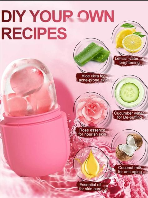 Create Your Own Recipes!! USED FOR:DRY SKIN OR WHEN UR BURNT IN THE SUN AND OTHER.. Message Me For The Price There Are Currently 300* In Stock Right Now Please Follow My Account 🦋❤! Byeeeee Ice Roller Recipes, Diy Ice Roller, Facial Icing, Roller For Face, Dental Cavities, Beauty Facial, Ice Roller, Tooth Sensitivity, Essential Oils For Skin