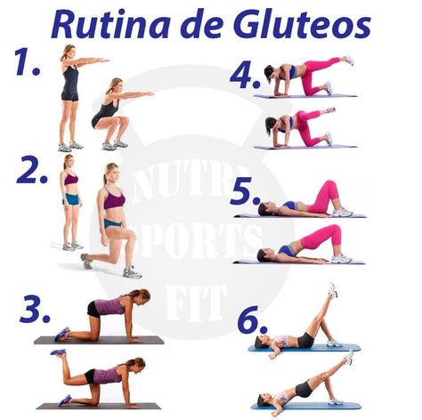 1 sentadillas,2 zancadas,3 patadas de glúteos,4 patadas laterales, 5 puente o elevación de pelvis ,6 puente con extención de piernas o palanca. Outdoor Exercises, Musa Fitness, Workout Calendar, Health And Fitness Articles, Fitness Articles, Legs Workout, Sporty Girls, Only Girl, Lower Body