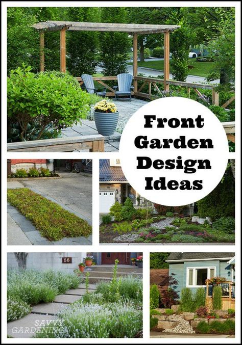 Inspiration for designing beautiful front yards, whether big or small. Great ideas for flower gardens, walkways, seating areas, vegetable patches, and more. Increase your home's curb appeal and market value! #gardendesign #gardeningtips Beautiful Front Yards, Front Garden Design Ideas, Garden Design Ideas Inspiration, Small Front Yards, Front Yard Patio, Small Front Gardens, Garden Site, Small Front Yard, Front Garden Design