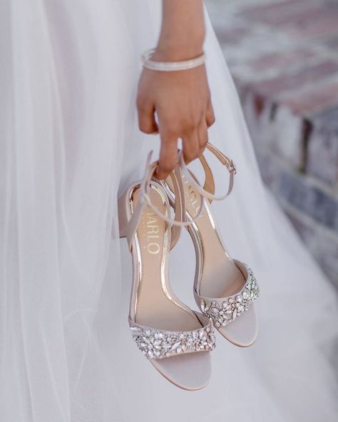 Sparkly wedding shoes