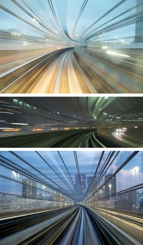 Long-exposure shots show cities in motion on the train to Tokyo. Long Exposure Settings, Railway Photography, Streets Photography, Japanese Train, Movement Photography, Train Photos, High Speed Photography, Speed Rail, Double Exposition