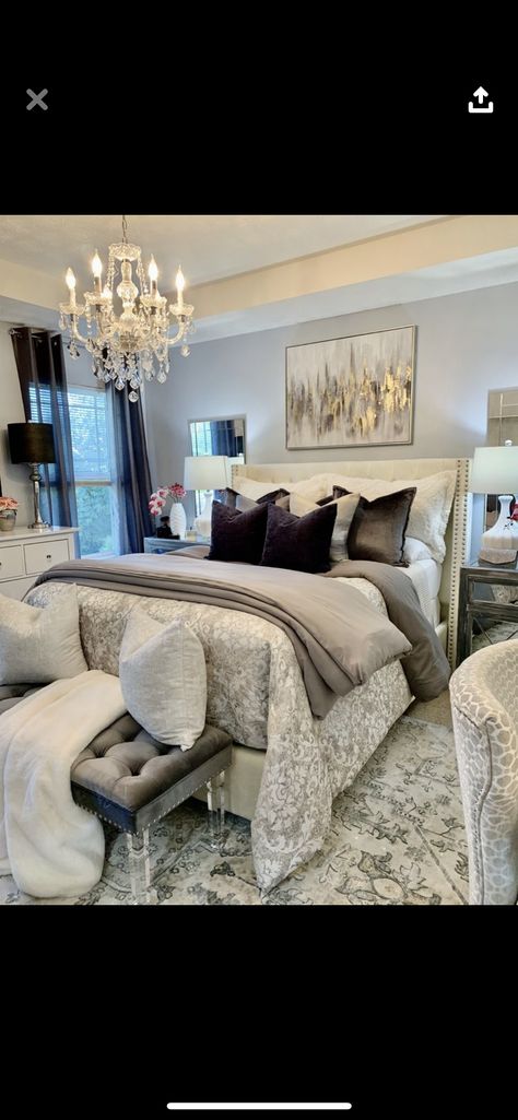 Luxurious Bedrooms Women, Bedroom Inspirations Master Women, Master Bedrooms Decor Chic, Small Master Bedrooms Decor Cozy Elegant, Apartment Bathroom Decor Ideas Glam Luxury, Female Bedroom Ideas Classy Modern, Elegant Bedrooms Luxury Classy, Modern Luxury Bedroom Master Suite Decorating Ideas, Female Master Bedrooms Decor