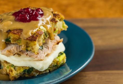 Disney Recipe: THANKSGIVING. STUFFING. WAFFLES. (You're Welcome.) | the disney food blog Stuffing Waffles Thanksgiving, Leftover Stuffing Waffles Recipe, Leftover Stuffing Waffles, Stuffing Waffles, Leftover Stuffing, Slow Roasted Turkey, Leftover Ideas, Thanksgiving Leftover, Leftover Recipes