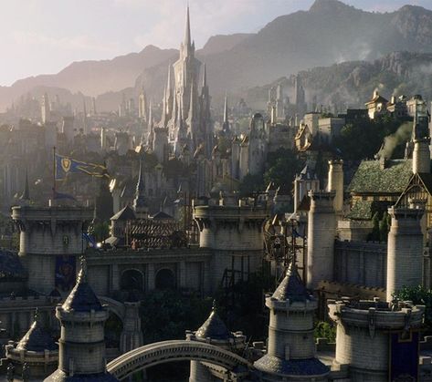 World Of Warcraft Stormwind, World Of Warcraft Aesthetic, Stormwind City, Martin Septim, Warcraft Film, Warcraft Movie, 3d Environment, Warcraft Art, Dragon Age Origins