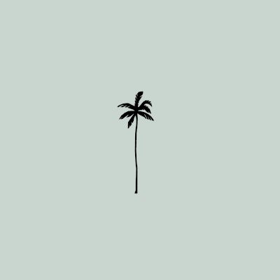 Simple California Tattoo, California Themed Tattoos, Simple Tropical Tattoo, Line Palm Tree Tattoo, Simple Palm Tree Tattoo, California Tattoo Ideas, Fiji Tattoo, Surfer Tattoo, Palm Tree Tattoo Ankle