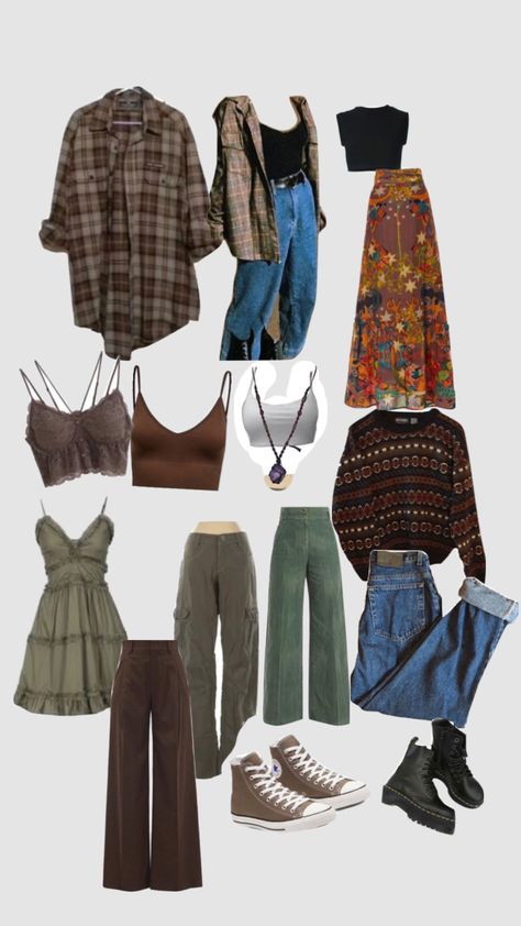 Worn Out Clothes Aesthetic, Outfit Moodboard Aesthetic, Frogcore Aesthetic Outfits, Aesthetic Outfit Moodboard, Indie Moodboard, Fall Vintage Aesthetic, Aesthetic Outfit Grunge, Outfit Ideas Warm Weather, Indie Clothes Aesthetic