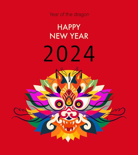 Behance 上的 Chinese Dragon 2024 Cny 2024, Dragon 2024, Illustration Product, Wallpaper Doodle, 2024 Calendar, Year Of The Dragon, Chinese Dragon, Calendar Design, Nouvel An