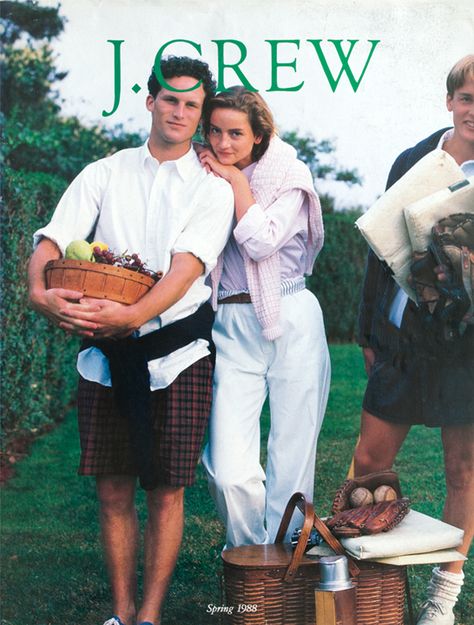 Spring 1988 J.Crew Catalogue cover! Country Club Aesthetic, Alissa Salls, J Crew Catalog, New England Prep, New England Aesthetic, Western Boots Outfit, Preppy Handbook, Winter Boots Outfits, Catalog Cover