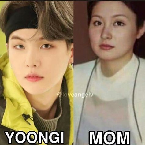 Bts mother Bts Bg, Bts Predebut, Bts Facts, Putao, Suga Bts Swag, Bts Meme, Mom Hairstyles, Min Yoongi Bts, Bts Chibi