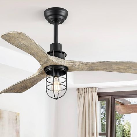 Amazon.com: Fanbulous 36Inch Ceiling Fans with Lights and Remote Control Farmhouse Flush Mount Ceiling Fan with 6-Speeds,Low Profile Ceiling Fans with Quiet Reversible DC Motor for Patio Living Room Bedroom : Tools & Home Improvement 42 Inch Ceiling Fan With Light, Oak Ceiling, Rustic Ceiling Fan, Patio Living Room, Caged Ceiling Fan, Ceiling Fans With Lights, Serene Environment, Fans With Lights, Black Ceiling Fan