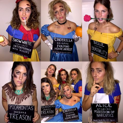 Female Halloween Costume Ideas 2024, Mugshot Princess Costume, Arrested Princess Halloween Costume, Princess Mugshots Costume, Dead Disney Princess Costume, Funny Disney Princess Pictures, Disney Princess Halloween Costumes, Boxing Halloween Costume, Disney Princess Halloween