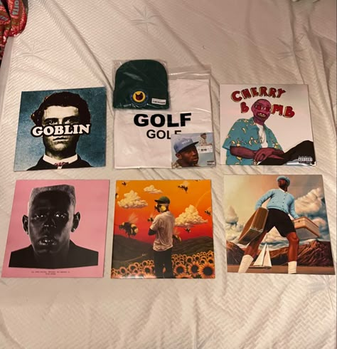 Tyler The Creator Vinyls, Tyler The Creator Vinyl, Tyler Okonma, R&b Aesthetic, Comic Room, To Pimp A Butterfly, Vinyl Player, Otaku Room, Sketchbook Cover