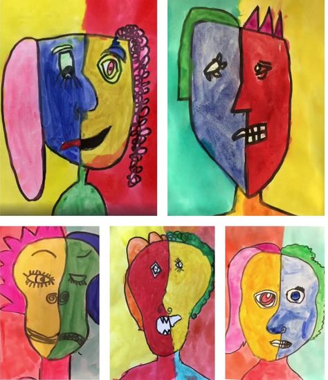 Colour and Emotion: Picasso Portraits ~Year 1-2 art lesson – Primary School Art Year 1 Art Lessons, Primary School Art Lessons, Colour And Emotion, The Weeping Woman, Summer School Art, Learning Intentions, Colorful Art Projects, Primary School Art, Weeping Woman