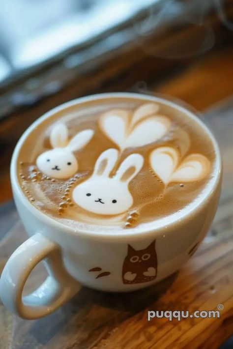 Latte Art Ideas - Tips & Inspiration for Beautiful Coffee Designs - Puqqu Themed Cafe Ideas, Arte Del Cappuccino, Barista Art, Bakery Aesthetic, Coffee Designs, Coffee Latte Art, Ground Coffee Beans, Coffee Games, Milk Alternatives